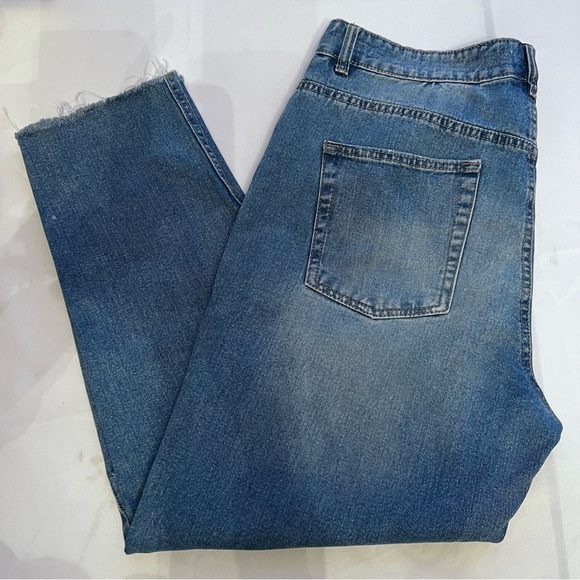 Refuge Denim MOM Denim - Refuge Denim MOM Women Jeans Color: Blue Size: 20 High waisted straight leg.